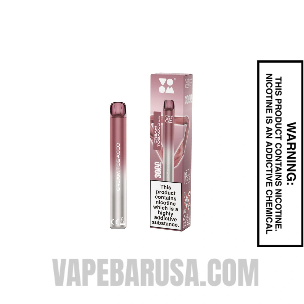 Cuban Tobacco Voom Mesh 3000 Puffs Disposable Vape With Package Box