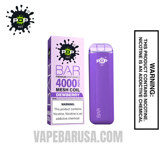 Dewberry Pop HIT Bar 4000 Puffs Disposable Vape