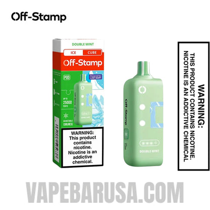 Double Mint Off Stamp Classic Cube 25K Disposable Vape Pod With Package Box