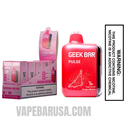 Dragon Melon Geek Bar Pulse Vape (Capricorn) With Bundle Pack