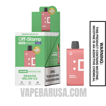 Dragon Melon Ice Off Stamp SW16000 Disposable Pod With Bundle Pack