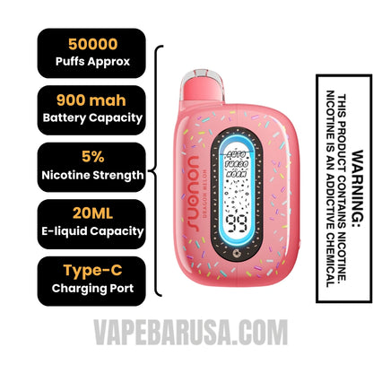 Dragon Melon Suonon Donete 50k Disposable Vape Specifications 