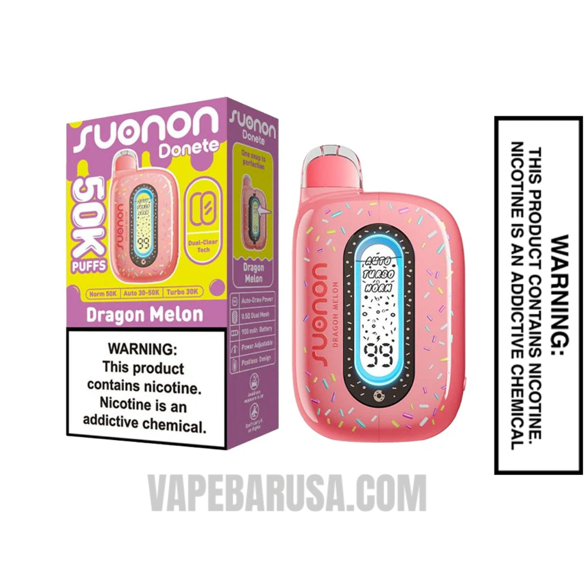 Dragon Melon Suonon Donete 50k Disposable Vape With Package Box