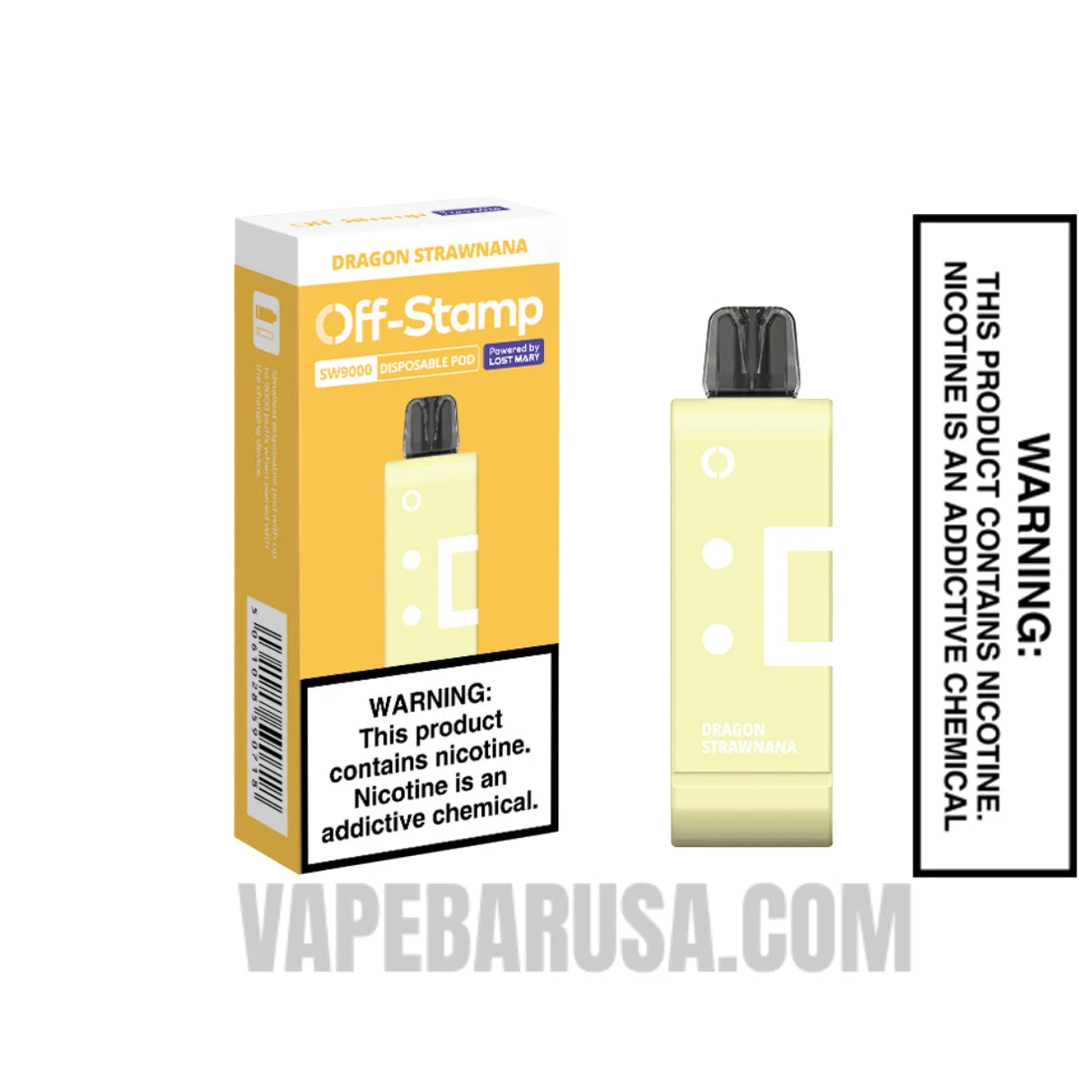 Dragon Strawnana Off Stamp SW9000 Disposable Pod With Package Box