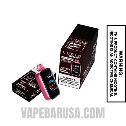Dragon Lychee Ice Lucid Boost 20123 Disposable Vape With Bundle Pack