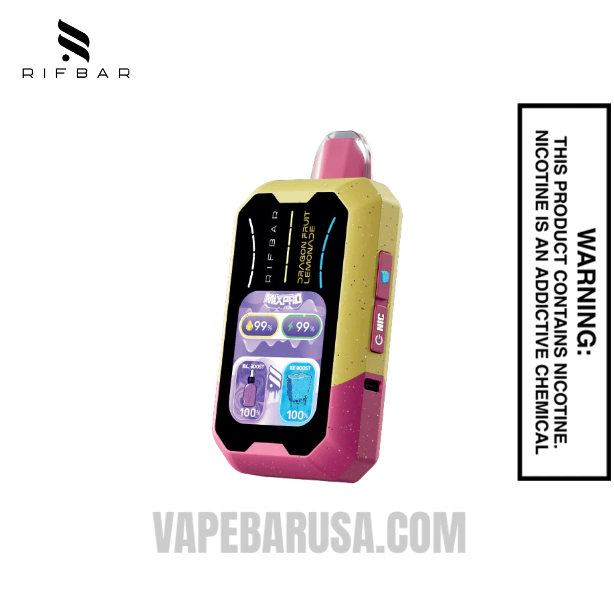 Dragonfruit Lemonade Rifbar MixPro Ice 40K Disposable Vape