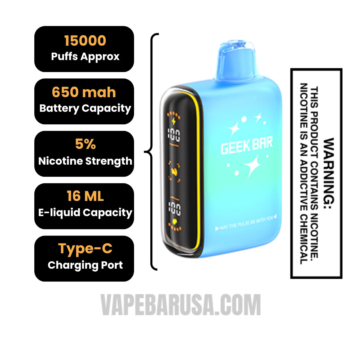 Drop Sour Savers Geek Bar Pulse Savers Edition Vape Specifications