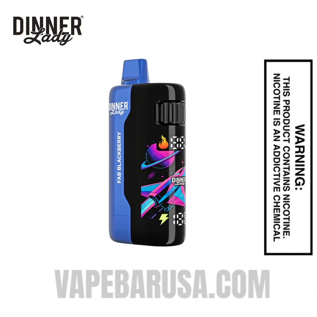 Fab Blackberry Dinner Lady Galax 60K Disposable Vape