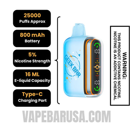 Fcuking Fab Geek Bar Pulse 2 Disposable Vape Specifications