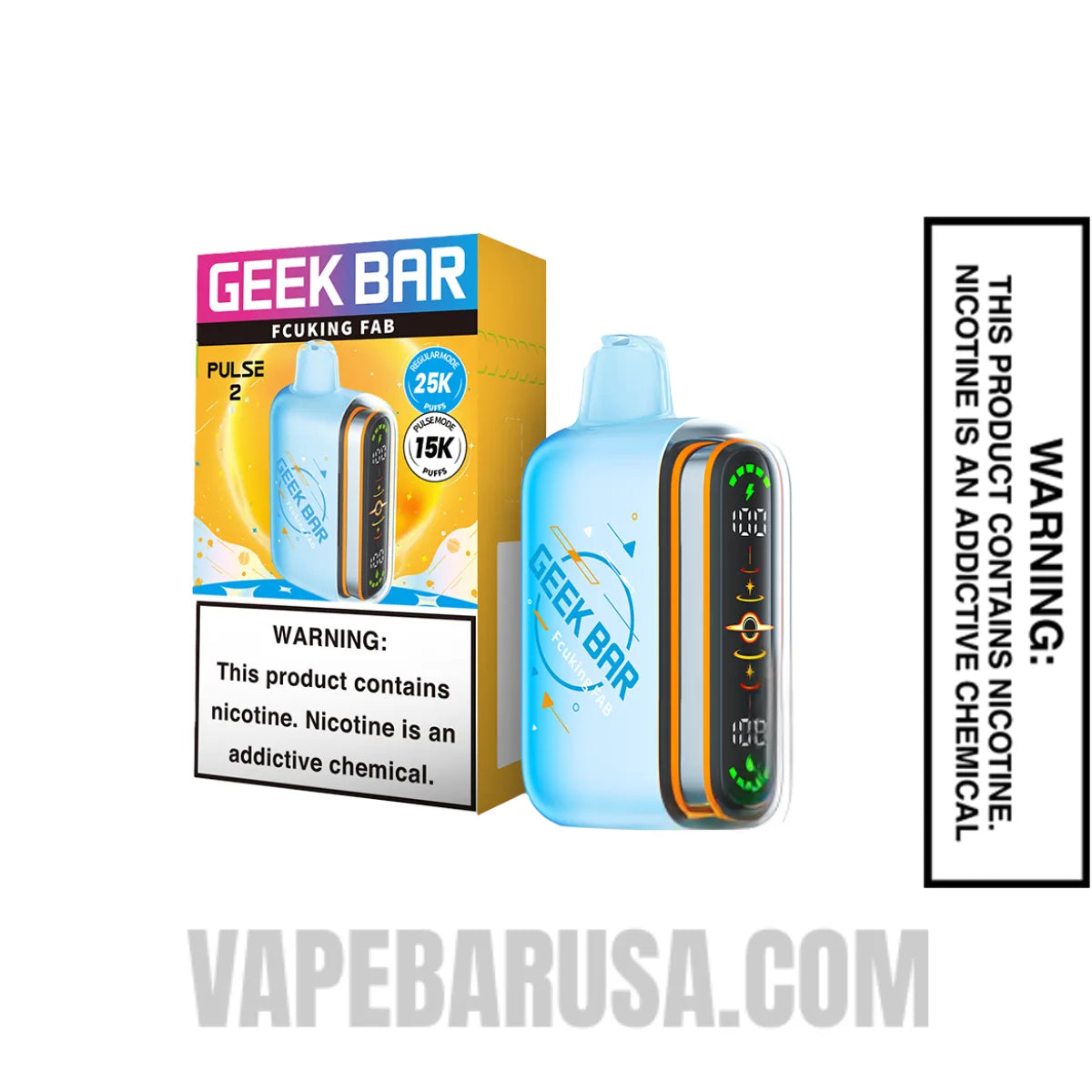 Fcuking Fab Geek Bar Pulse 2 Disposable Vape With Package Box