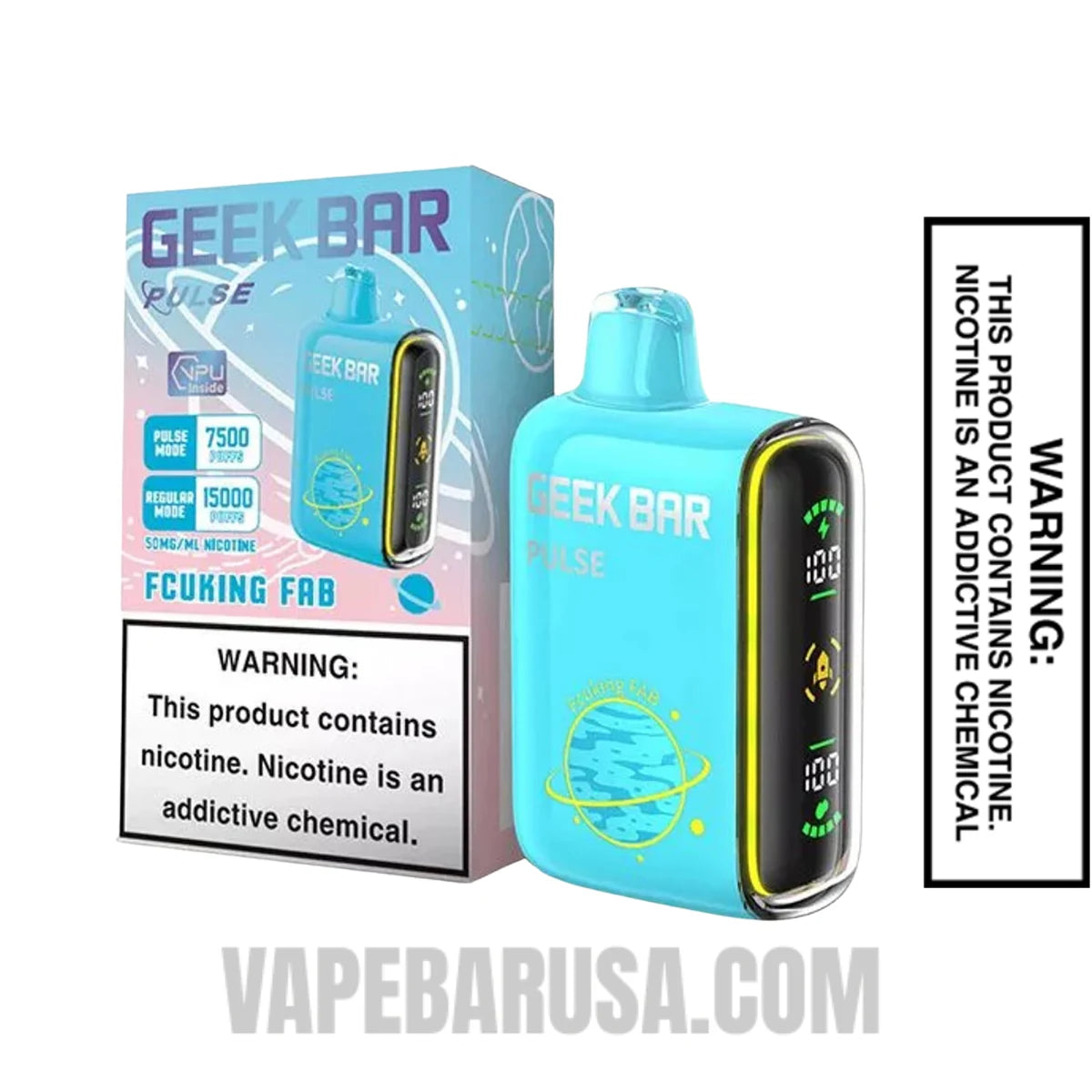 Fcuking FAB Geek Bar Pulse Disposable Vape With Package Box