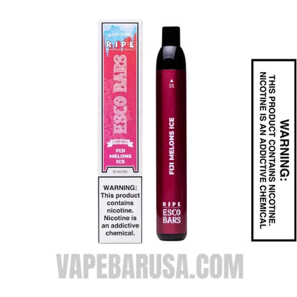 Fiji Melon Ice Esco Bar 2500 Puffs Disposable Vape With Package Box