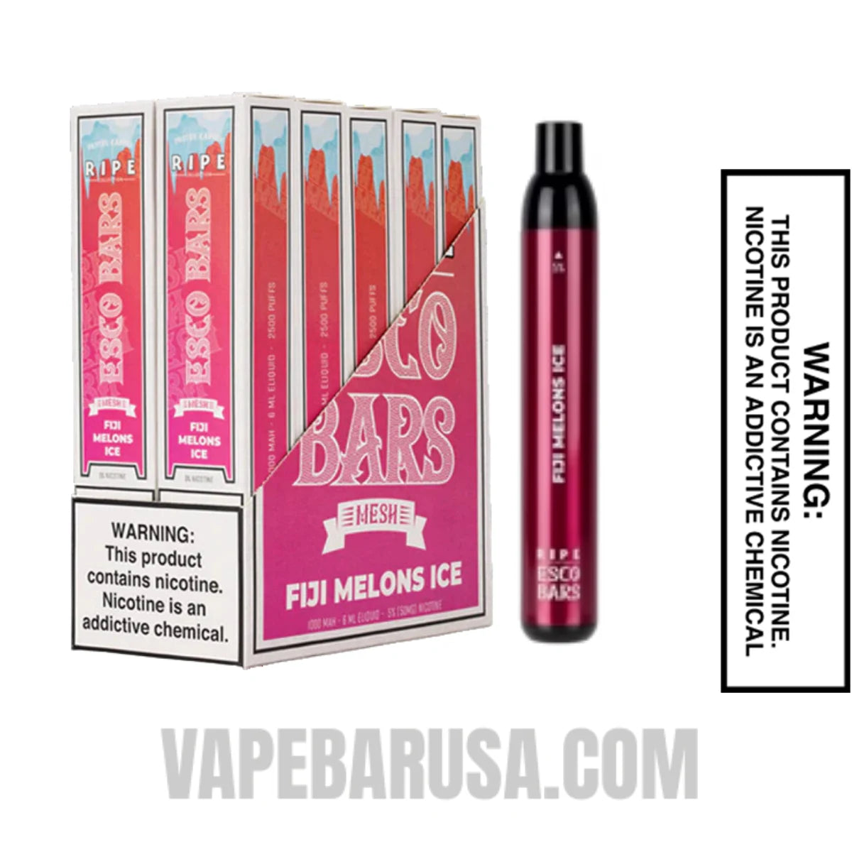 Fiji Melon Ice Esco Bar 2500 Puffs Disposable Vape
