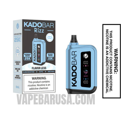 Flavor Less Kado Bar Rizz 25000 Disposable Vape With Package Box