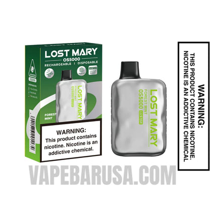 Forest Mint Lost Mary OS5000 Luster Edition Vape With Package Box