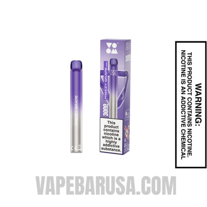 Freezy Grape Voom Mesh 3000 Puffs Disposable Vape With Package Box