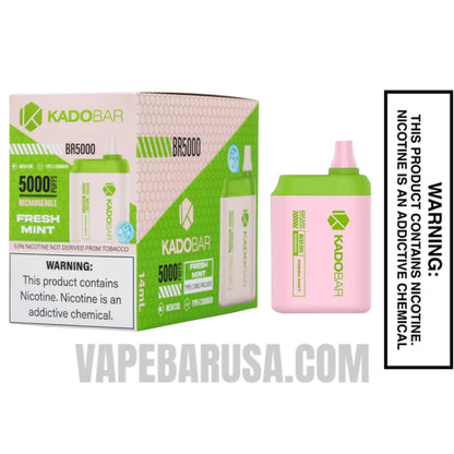 Fresh Mint Kado Bar BR5000 Disposable Vape with Bundle Pack