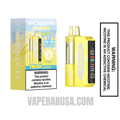 Frozen Banana Foger Switch Pro 30K Disposable Vape Kit With Package Box