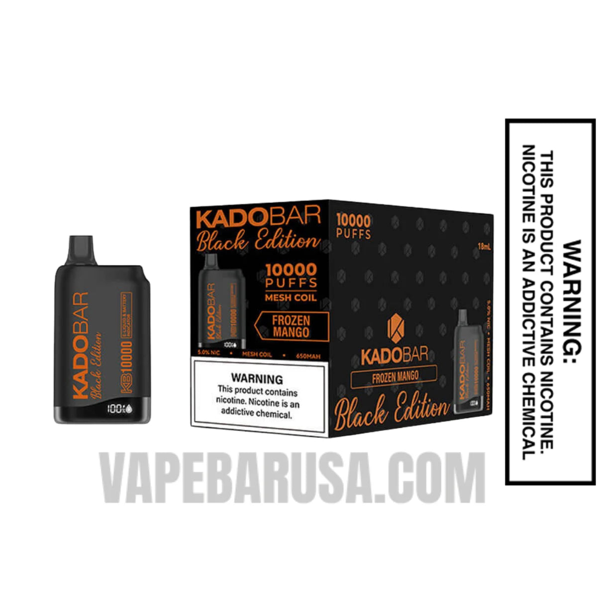 Frozen Bananas Kado Bar Black Edition Disposable Vape