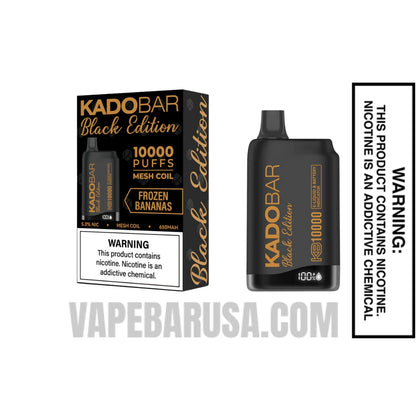 Frozen Bananas Kado Bar Black Edition Disposable Vape
