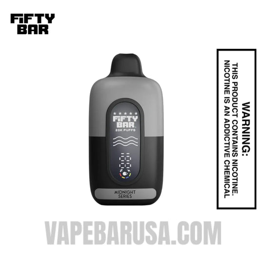 Frozen Orange Pom Fifty Bar 20K Midnight Series Disposable Vape