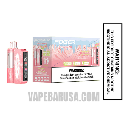 Frozen Watermelon Foger Switch Pro 30K Disposable Vape Kit With Bundle Pack