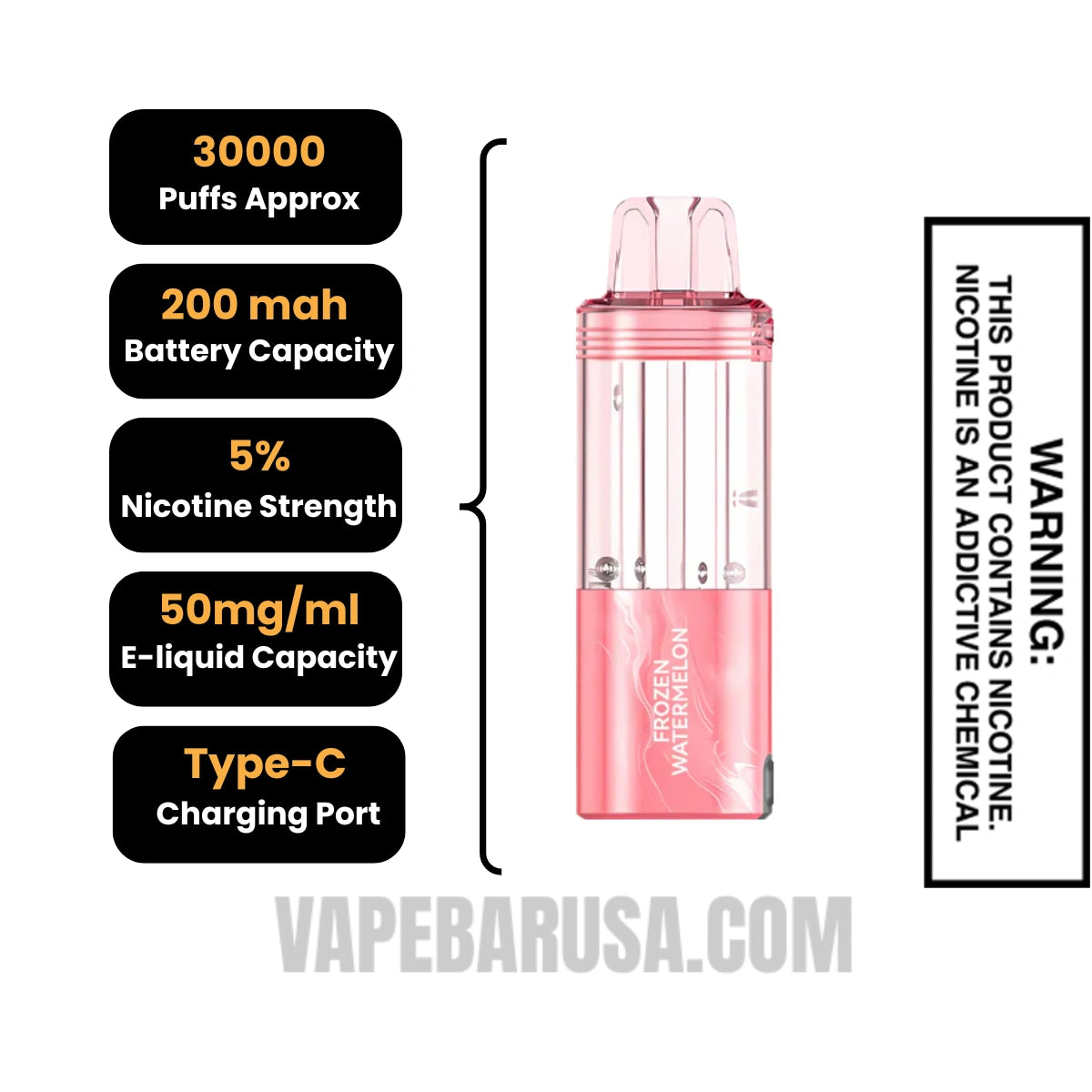 Frozen Watermelon Foger Switch Pro 30K Disposable Vape Pod 