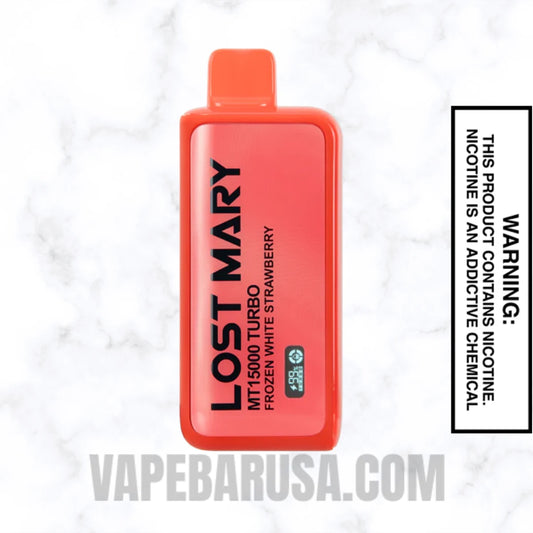 Frozen White Strawberry Lost Mary MT15000 Disposable Vape