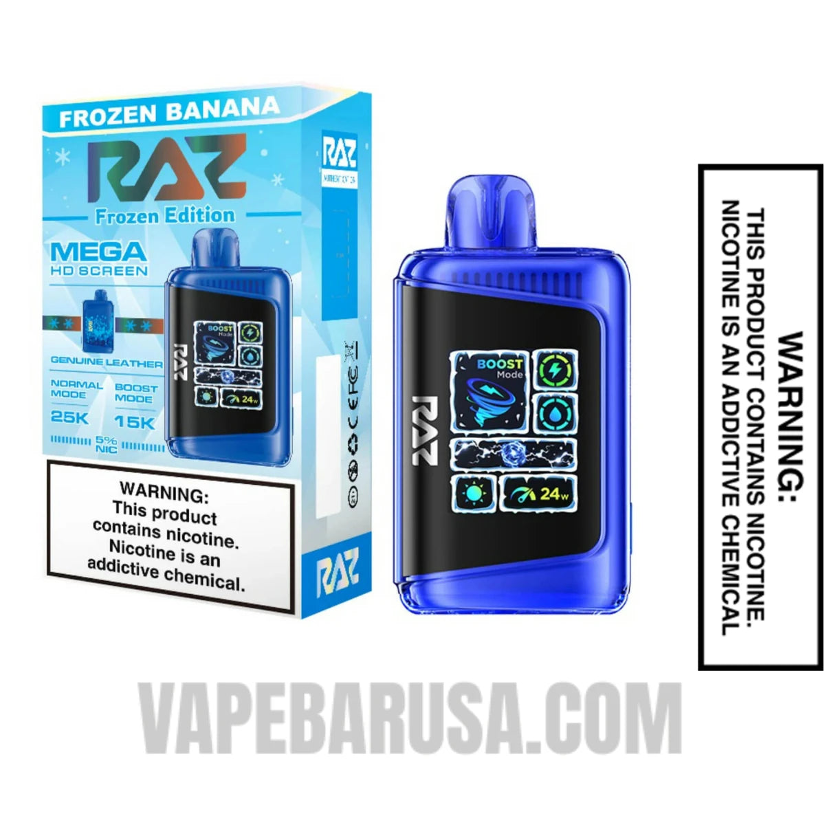 Frozen Banana RAZ DC25000 Frozen Edition Vape With Package Box