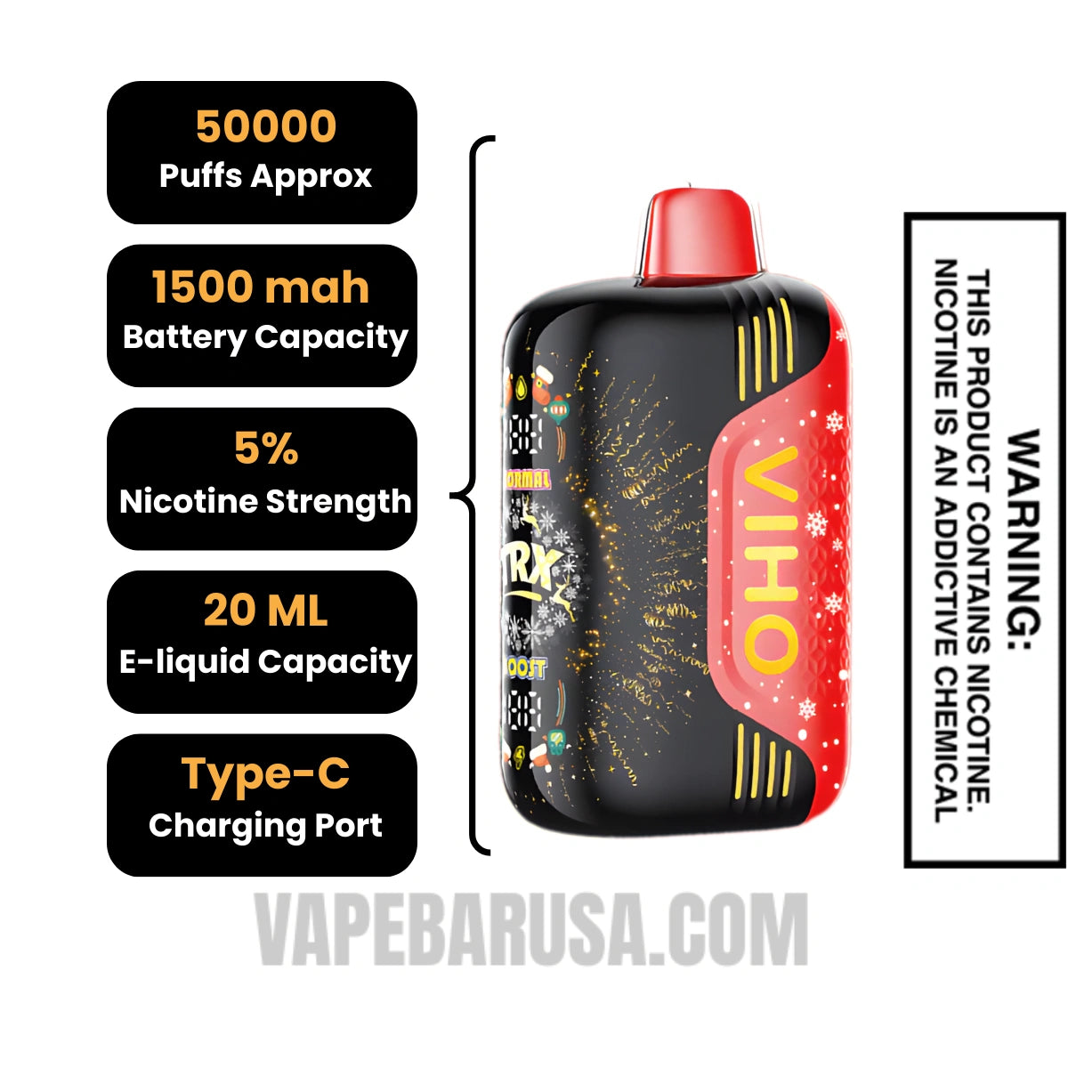 Glazed Donut VIHO TRX 50K Disposable Vape 