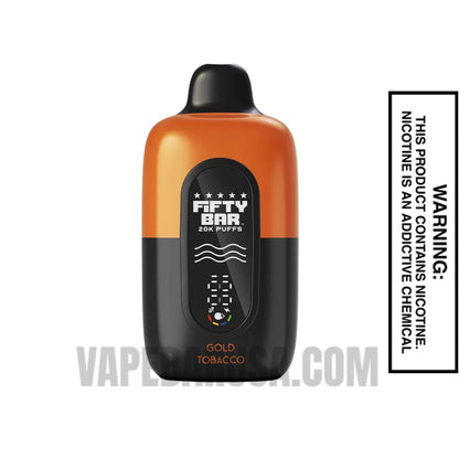 Gold Tobacco Fifty Bar 20k Disposable Vape
