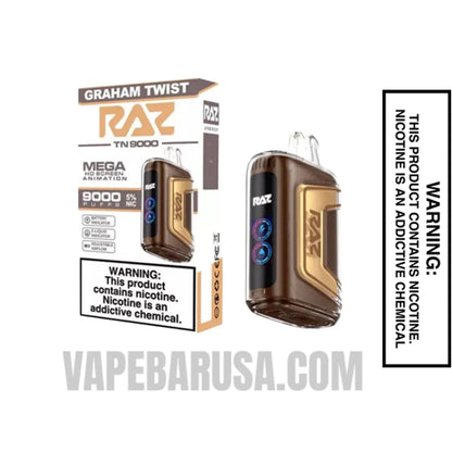 Graham Twist RAZ TN9000 Disposable Vape With Package Box