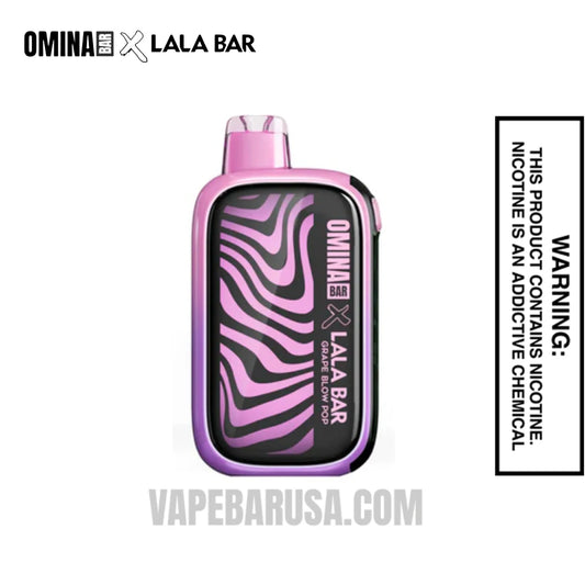 Grape Blow Pop OMINA BAR X LALA BAR 40K Disposable Vape