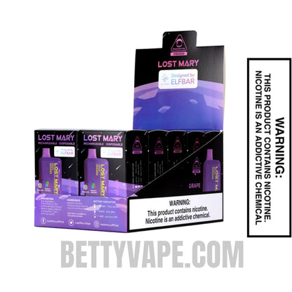 Grape Lost Mary OS5000 Disposable Vape With Bundle Pack