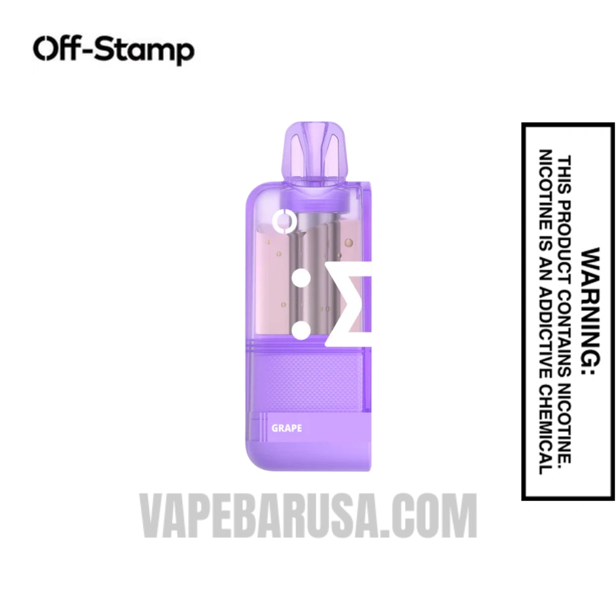 Grape Off Stamp X Crystal Cube 35K Disposable Vape Pod 
