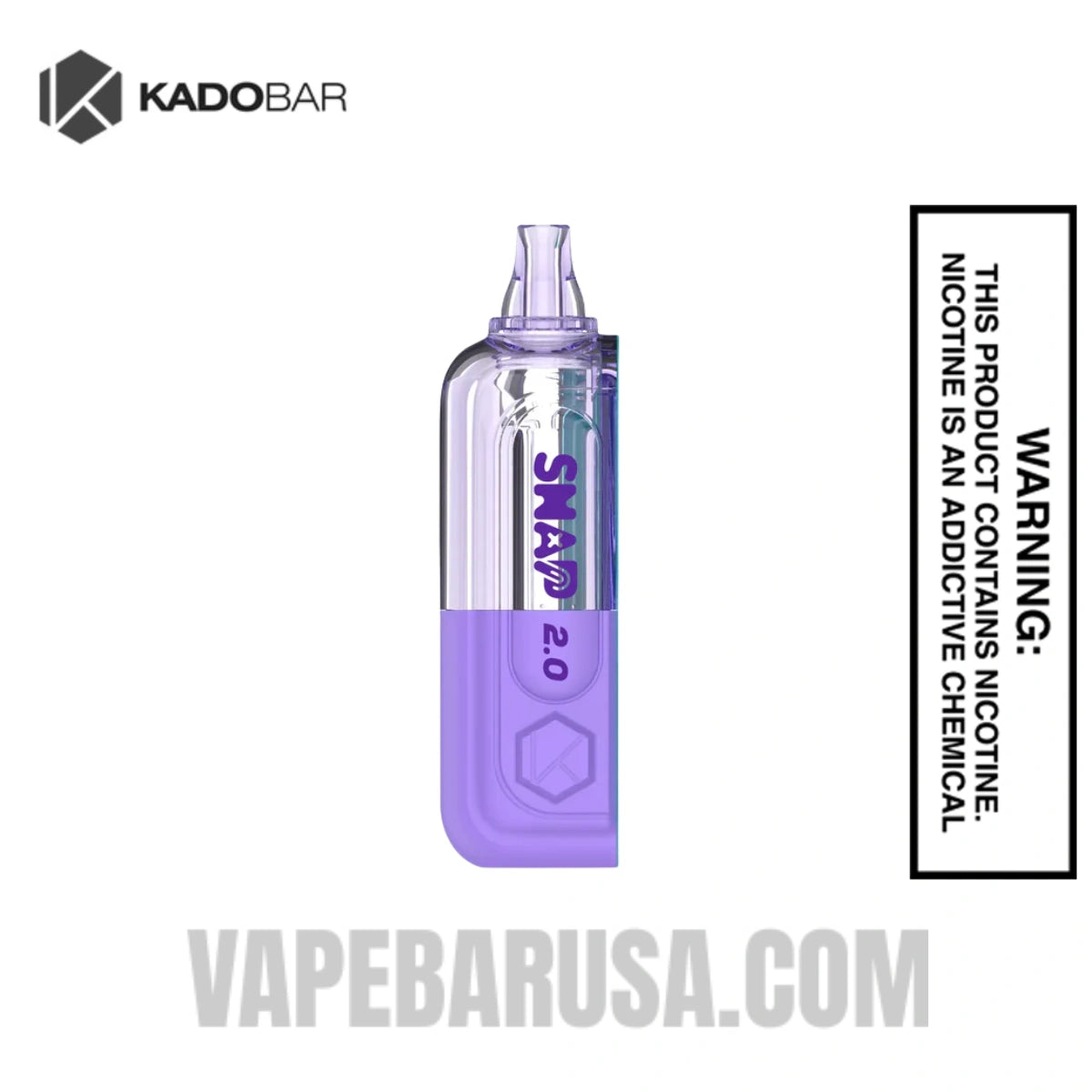 Grape Slush Kado Bar Snap 2.0 35K Disposable Vape Pod