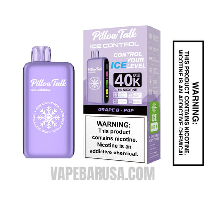 Grape B-Pop Pillow Talk IC40000 Disposable Vape With Package Box