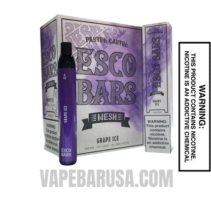 Grape Ice Esco Bars 2500 Puffs Disposable Vape with Bundle Pack