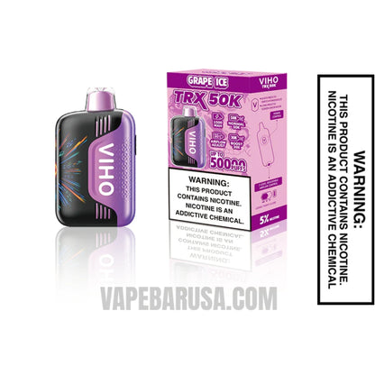 Grape Ice VIHO TRX 50K Disposable Vape With Package Box
