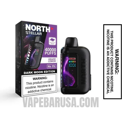 Grape Lemon North Stellar Dark Moon 40K Disposable Vape with Package Box 