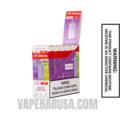 Grape Rancher Off Stamp Sweet Cube 25K Disposable Pod With Bundle Pack