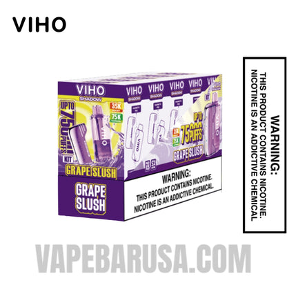 Grape Slush VIHO Shadow 75K Vape Kit With Bundle Pack