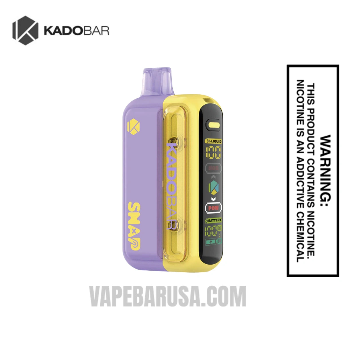 Grapefruit Refresher Kado Bar Snap 25K Disposable Vape Kit
