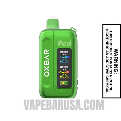 Green Apple Burst OXBAR Ice-Nic Control Disposable Vape
