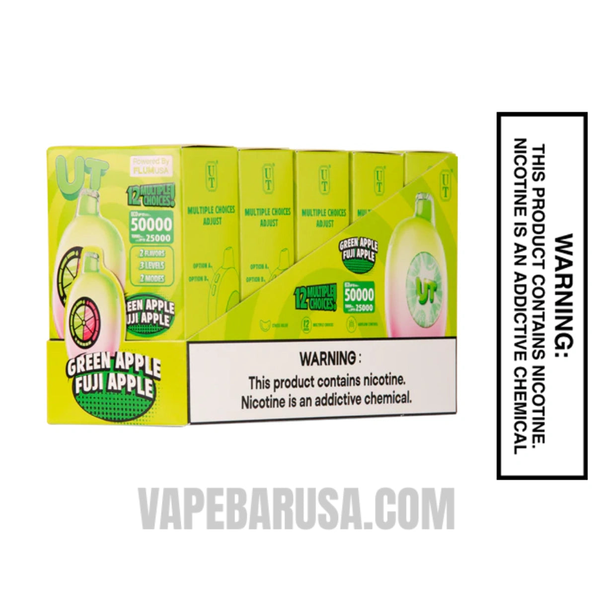 Green Apple/Fuji Apple Flum UT 50K Disposable With Bundle Pack