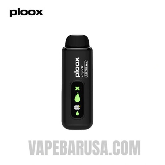Green Paan Ploox X Portable Hookah 15000 Puff Zero Nicotine Vape