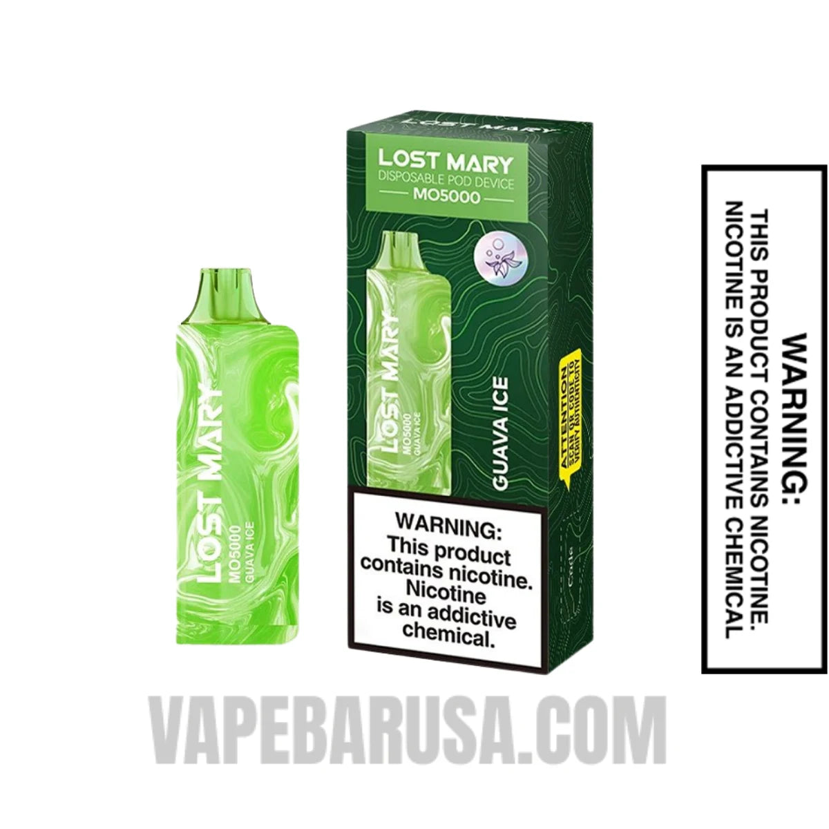 Guava Ice Lost Mary MO5000 Disposable Vape With Package Box