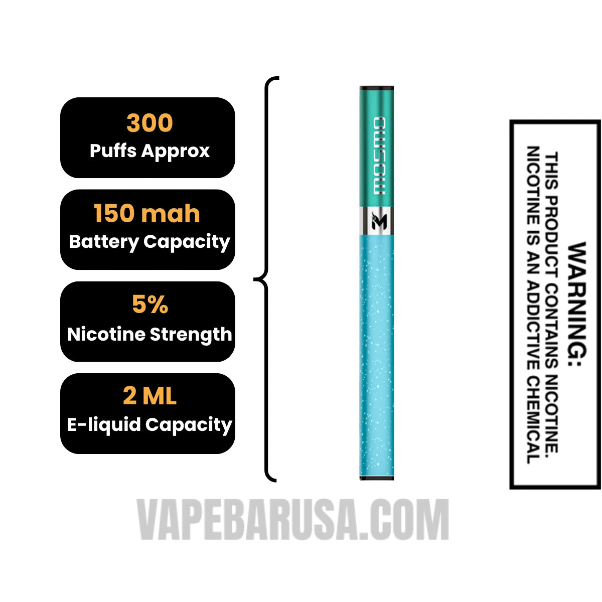 Gum Mint MOSMO Stik Disposable Specifications 