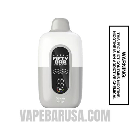 Gummy Whip Fifty Bar 20k Disposable Vape
