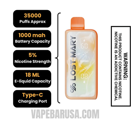 Half & Half Lost Mary MT35000 Turbo Disposable Vape